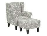 91224 Chair with Ottoman