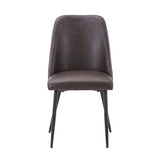 MADDOX Upholstered DINING CHAIR - Dark Brown