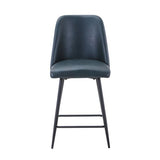 MADDOX UPHOLSTERED counter STOOL - Blueberry