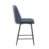 MADDOX UPHOLSTERED counter STOOL - Blueberry