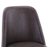 MADDOX UPHOLSTERED counter STOOL - Dark Brown