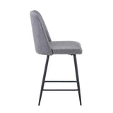 MADDOX UPHOLSTERED counter STOOL - Grey