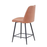 MADDOX UPHOLSTERED counter STOOL - Light Brown
