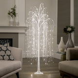 WHITE WILLOW FREESTANDING 60H" 360 LED DECOR TREE