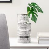 Takara Pattern 9.5h" Ceramic Pitcher Vase