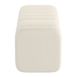 Regal large Ottoman - Ivory Boucle