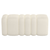 Regal large Ottoman - Ivory Boucle