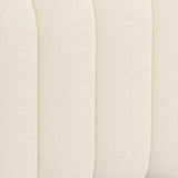 Regal large Ottoman - Ivory Boucle