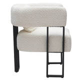 Scarlet Accent Chair - Ivory Boucle/Black