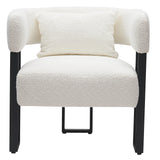 Scarlet Accent Chair - Ivory Boucle/Black