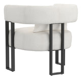 Scarlet Accent Chair - Ivory Boucle/Black
