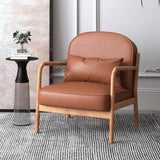 Fani Accent Chair - Saddle/Walnut