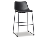 Camlyn Upholstered Bar Stool- Black