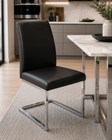 DINO DINING CHAIR ARMLESS - BLACK