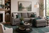 90907 SOFA/SECTIONAL WITH FLOATING OTTOMAN