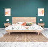 Footboard detail of Gia King Bed showcasing craftsmanship and finish