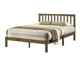 Kalina Double Bed - Antique Walnut