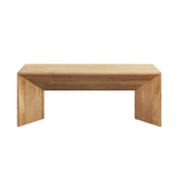 LUX coffee table styled with decor in a contemporary space