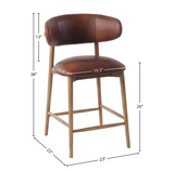 Milo Counter Stools - Leather