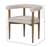 Round Arm dining Chair