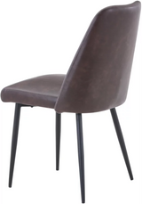 MADDOX Upholstered DINING CHAIR - Dark Brown