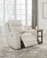 Dunwell Dual Power Reclining Chair - Coconut