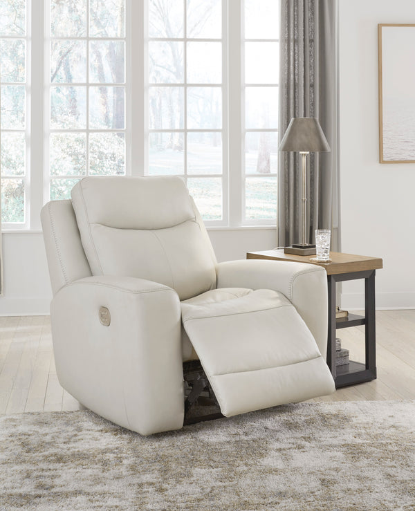Dunwell Dual Power Reclining Chair - Coconut