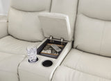 Dunwell Dual Power Reclining Loveseat - Coconut