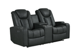 Albus Power Reclining Loveseat with Storage Console