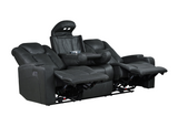 Albus Power Reclining Sofa with Drop Down Table & Cupholder