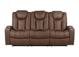 Albus Power Reclining Sofa with Drop Down Table & Cupholder