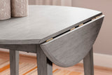 Apollo Drop Leaf Dining Table Front View – Calgary