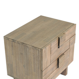 Luxury bedroom featuring Atlantis nightstand with contemporary decor