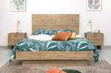 Front view of Atlantis Queen Bed in modern bedroom design