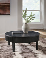 Black Buck coffee table in a modern living room setting
