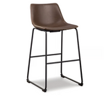 Camlyn Upholstered Bar Stool- Brown