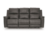 Corwell Power Recliner Sofa with ADJ Headrest