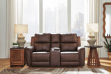 Corwell Power Recliner Loveseat with ADJ Headrest and Console