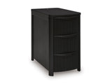 Helios Chairside End Table w/ 3 Drawers