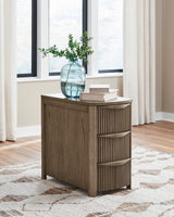 Helios Chairside End Table w/ 3 Drawers