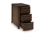 Helios Chairside End Table w/ 3 Drawers