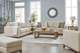 Front view of Joseph desert loveseat sofa