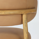 Milo dining chair leather available in Calgary Airdrie Okotoks Chestermere Cochrane