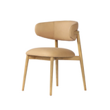Milo leather dining chair detail upholstery furniture in Calgary Alberta