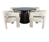 Nash Round Dining Pedestal Table Black at Couch9 Calgary