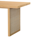 Rattan Dining Table Front View β Calgary