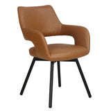 Ryder Swivel Dining Chair- Camel