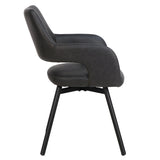 Ryder Swivel Dining Chair- Black