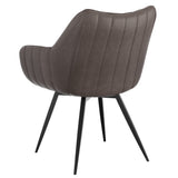 Talon Swivel Dining Chair- Charcoal