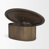 Terra Oval Coffee Table w/ Storage